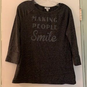 🌷 Old Navy 3/4 Sleeve Gray Tee